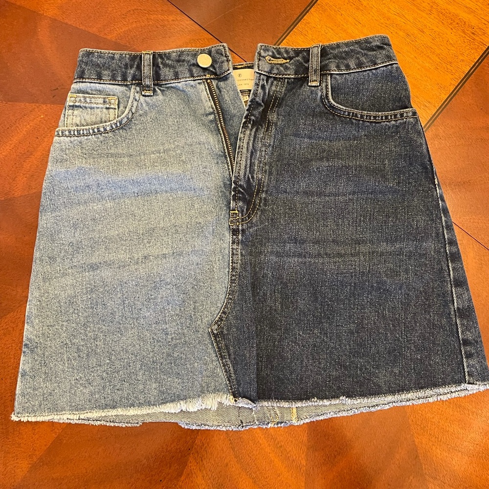 French Connection Jean Skirt